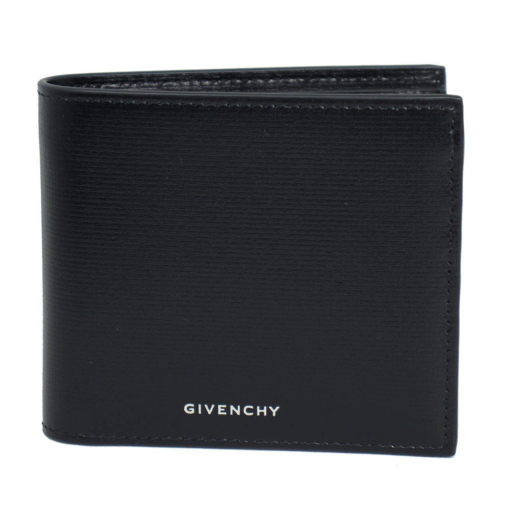 Givenchy Bi Fold Wallet Leather Black